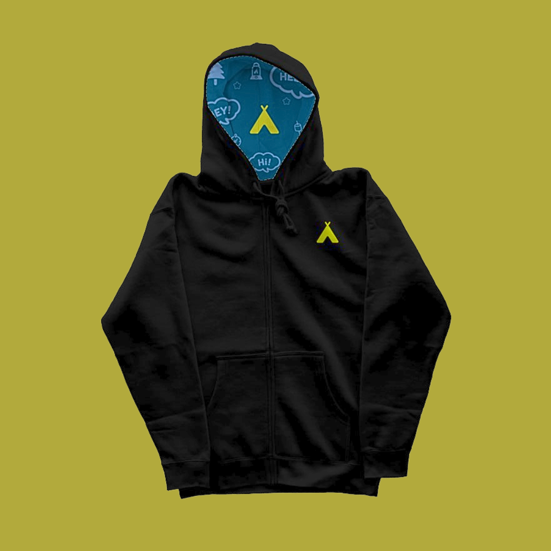 Dillies Classic Lined Zipper Hoodie