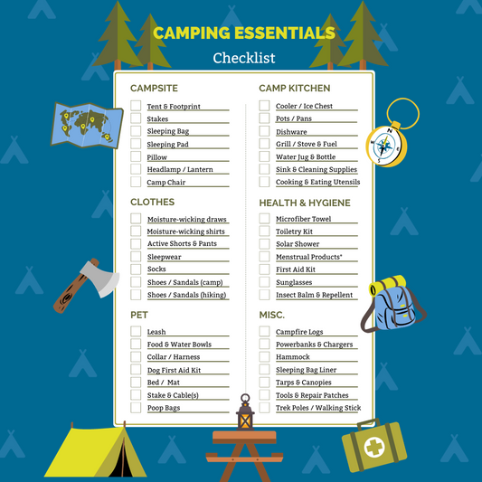 FREE Camping Essentials Checklist